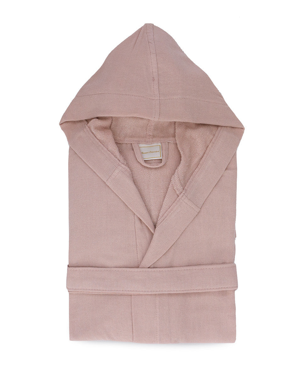 Accappatoio uomo donna in microspugna di Maestri Cotonieri con cappuccio unisex Maestri Cotonieri