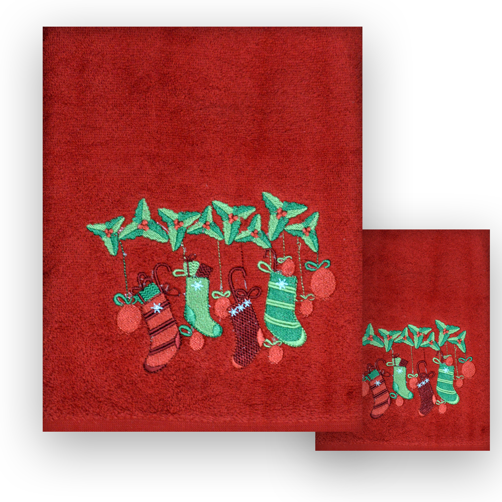 Set 1+1 Asciugamani Natalizi