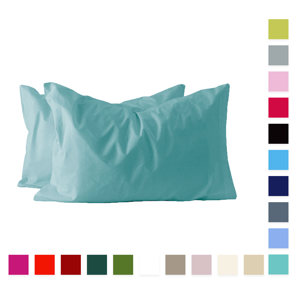 Coppia federe per guanciale Maestri Cotonieri in Puro cotone tinta unita Le federe in tela di puro cotone firmate Maestri Cotonieri sono liscie e traspiranti, ideali per un riposo confortevole. I colori sono pieni e vivi, duraturi ai lavaggi e all'usura