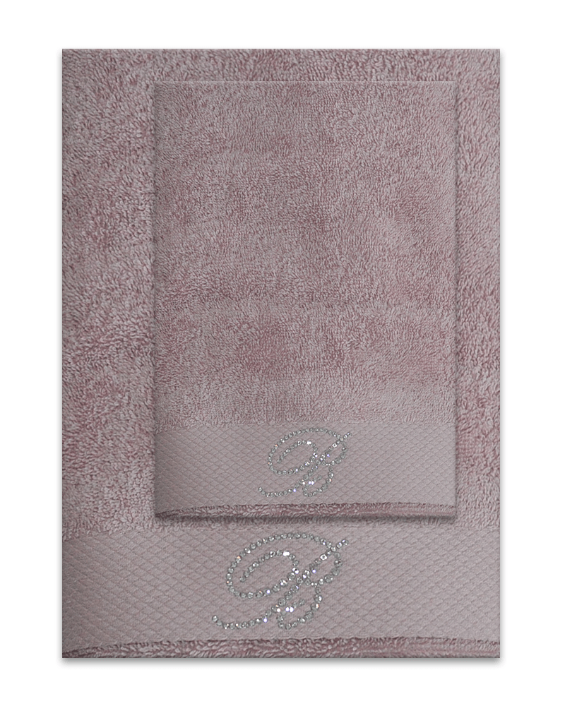 Set asciugamani in spugna viso e ospite Blumarine art Benessere Blumarine