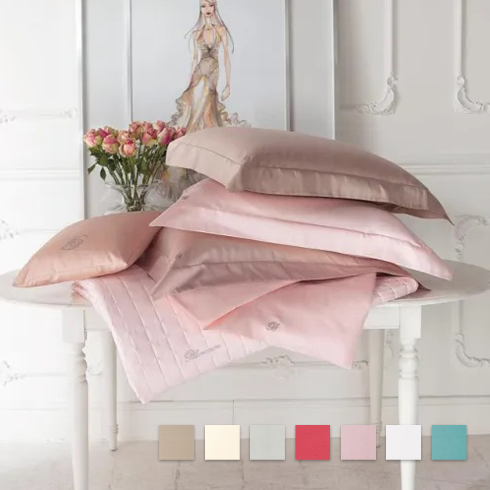 Lenzuola Matrimoniale Blumarine Lory Burro rosso bianco grigio sabbia beige avorio