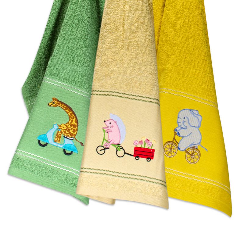 Set da 3 Strofinacci Animals Maestri Cotonieri