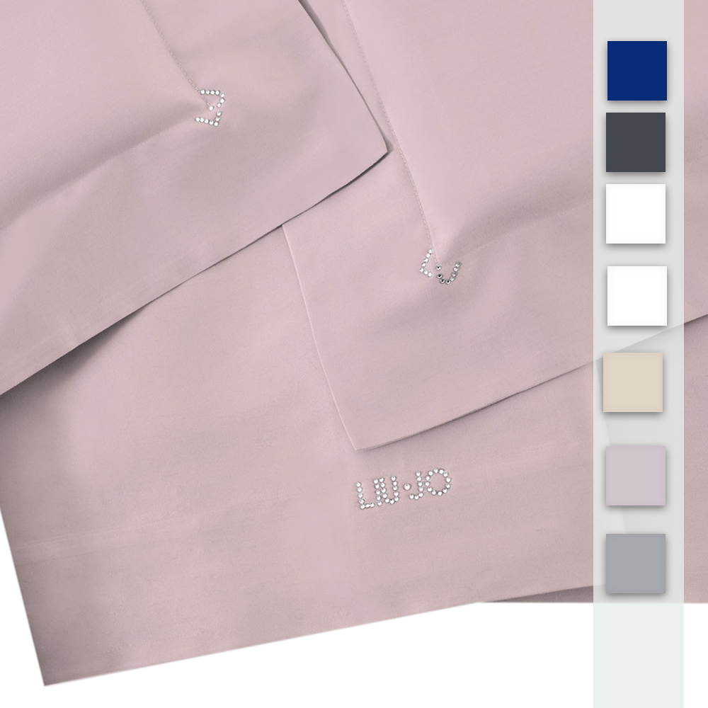 lenzuola liu jo matrimoaniale antonia grigio bianco beige royal perla sabbia strass