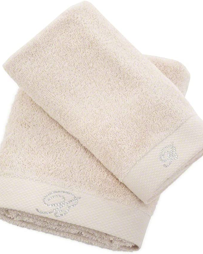 Set asciugamani in spugna viso e ospite Blumarine art Benessere Blumarine