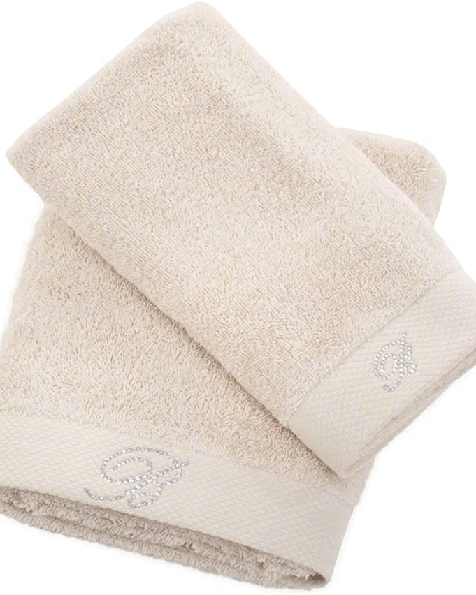 Set asciugamani in spugna viso e ospite Blumarine art Benessere Blumarine