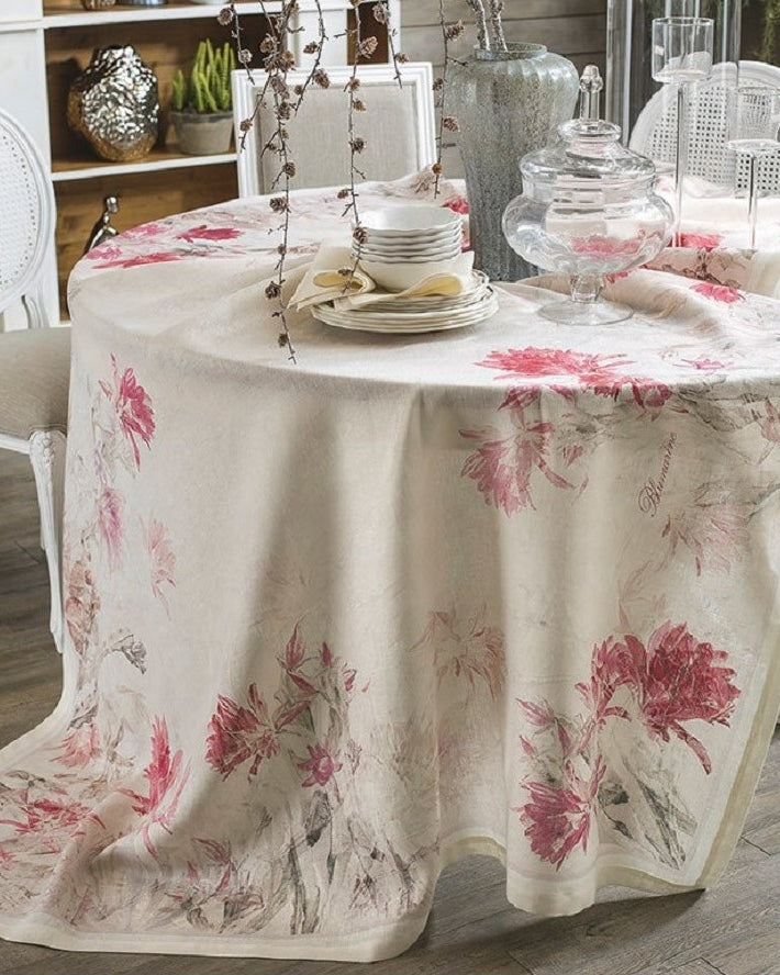 Blumarine Tovaglia in Lino art Sofisticata var cipria 170*270 cm Blumarine