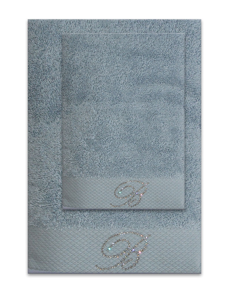 Set asciugamani in spugna viso e ospite Blumarine art Benessere Blumarine