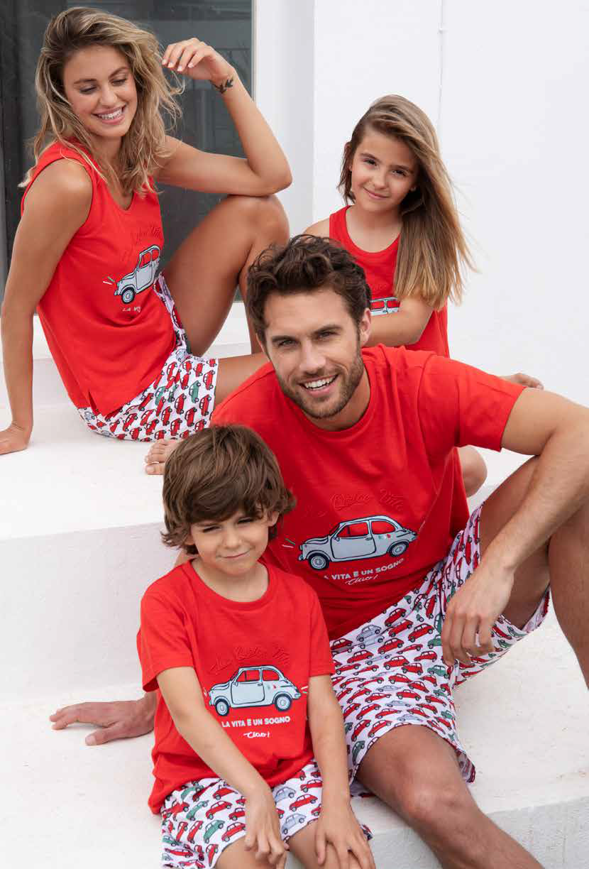 Pigiama Admas 500 Family Uomo Donna Bimbo Bimba