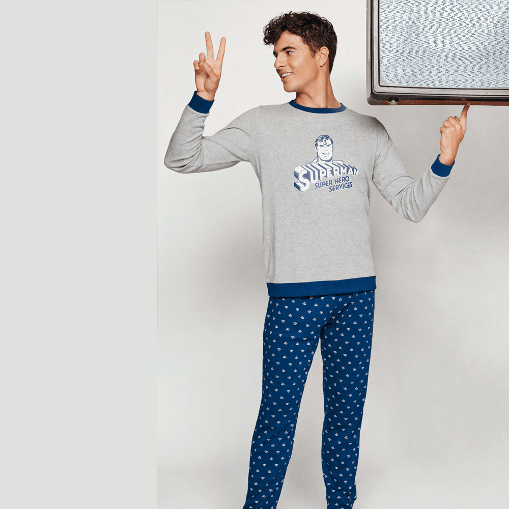 Pigiama sales superman uomo
