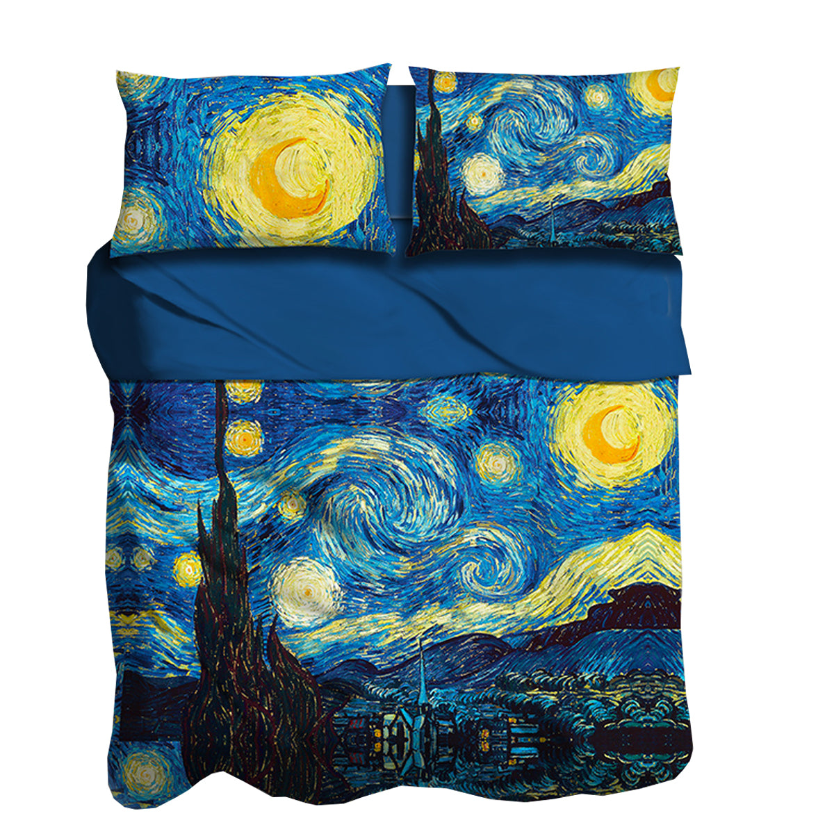 Completo lenzuola la notte stellata i Love Sleeping digitale 3D