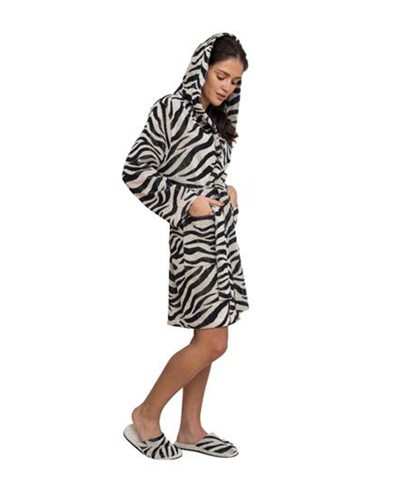 Accappatoio uomo donna In Spugna Wild - Lasa Home - ZEBRA Lasa