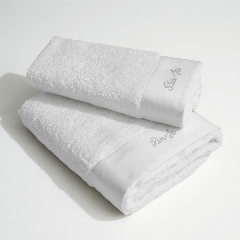 Set asciugamani viso e ospite in spugna LIU JO art LUCENTE (+colori)