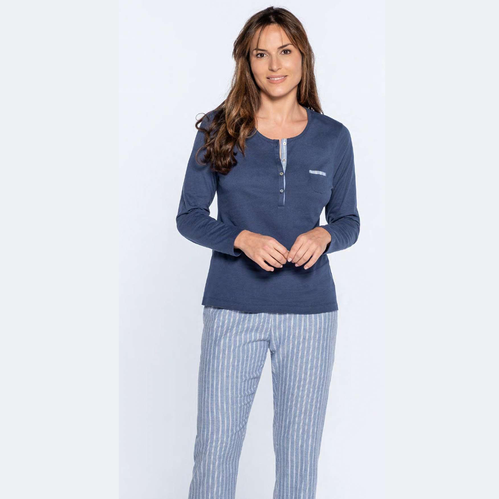 Guasch Pigiama Donna in Caldo Cotone DZ420 D806