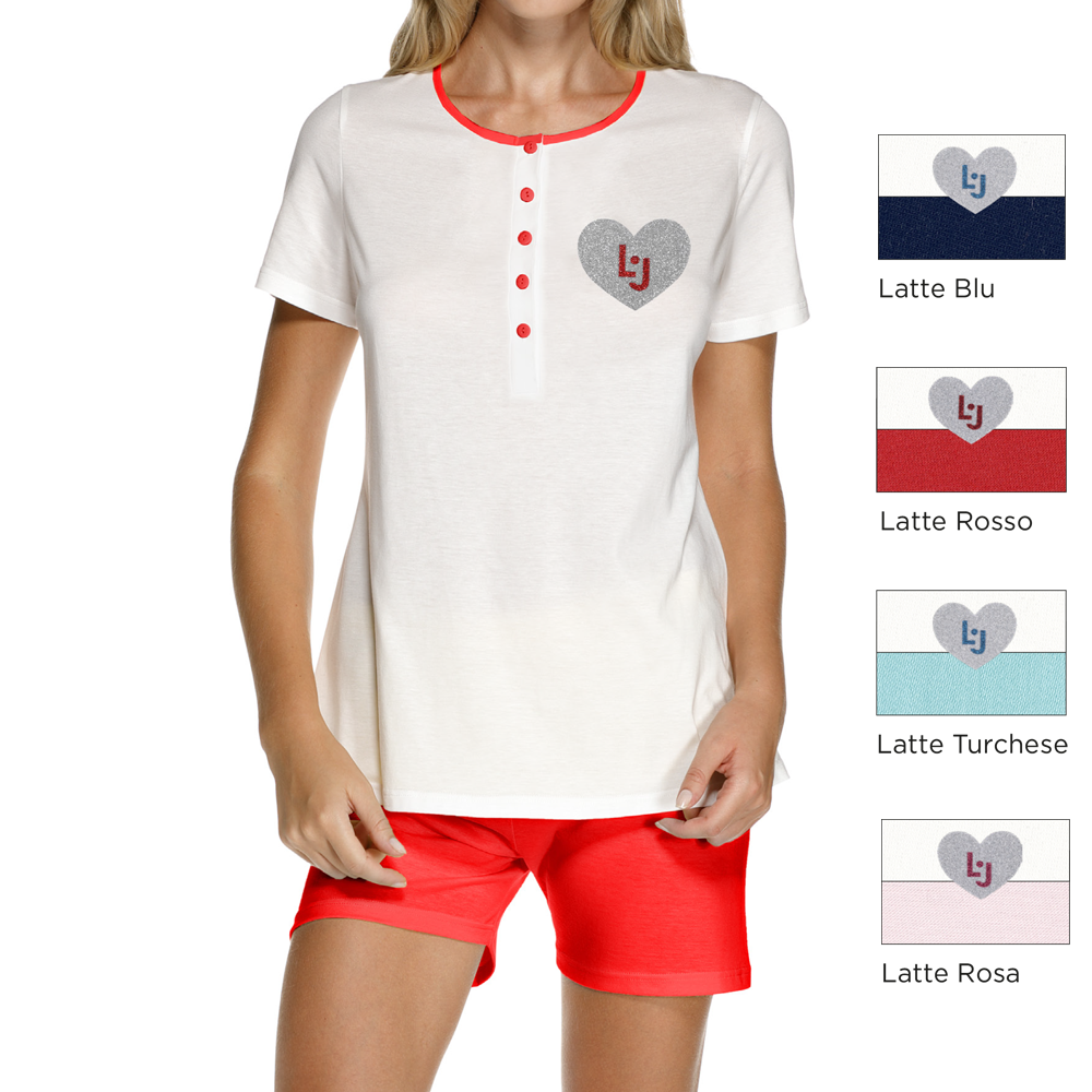 Pigiama donna Liu Jo Notte art DL0084 + colori www.dimaiolobiancheria.it