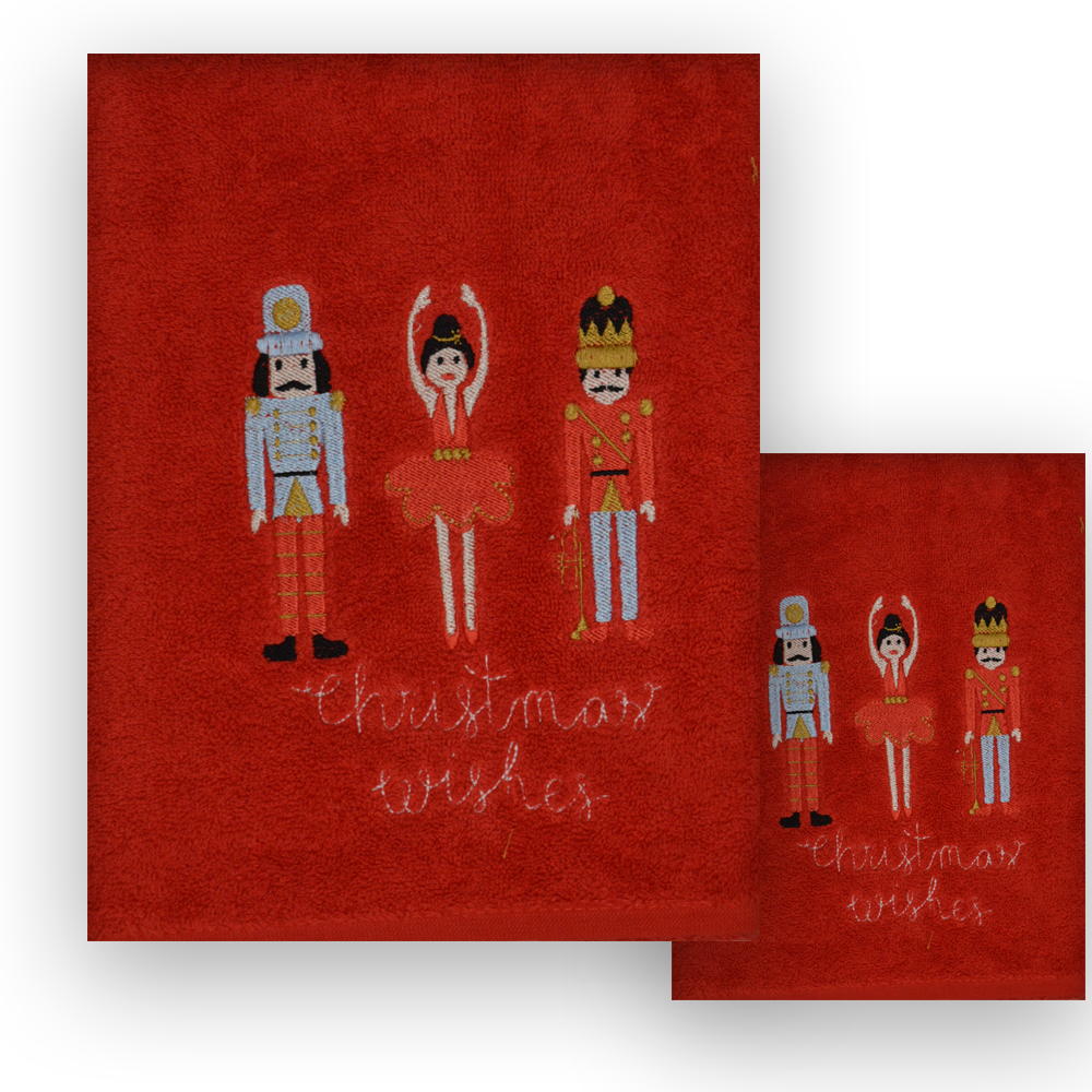 Set 1+1 Asciugamani Natalizi