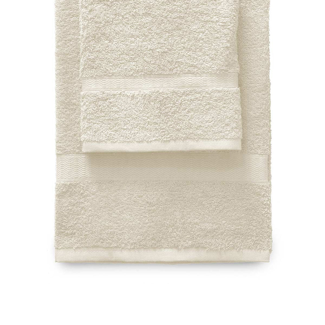 Set asciugamani 1+1 Gabel mod. Tintaunita in spugna da 420 gr/mq