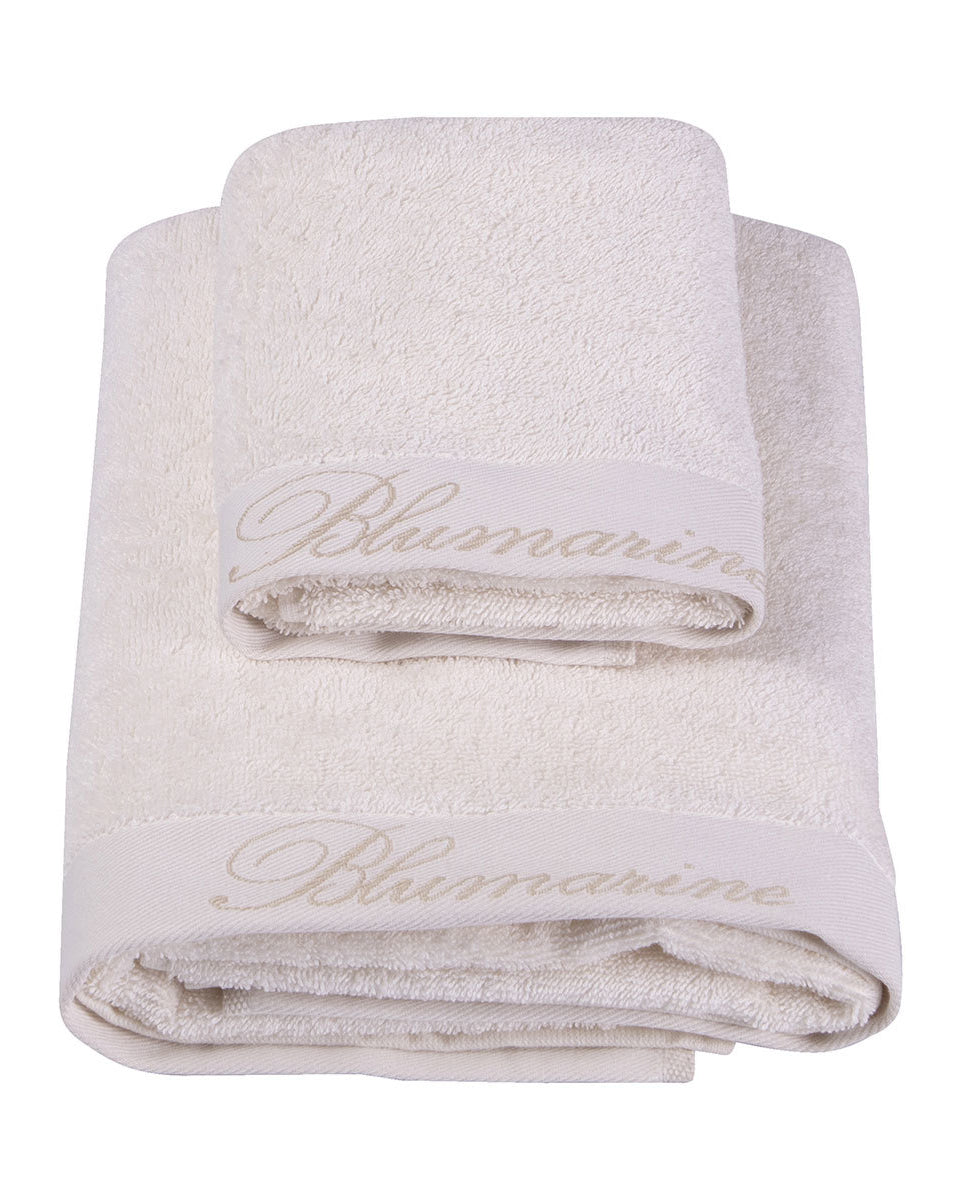 Set asciugamani in spugna viso e ospite Blumarine art Spa + colori Blumarine