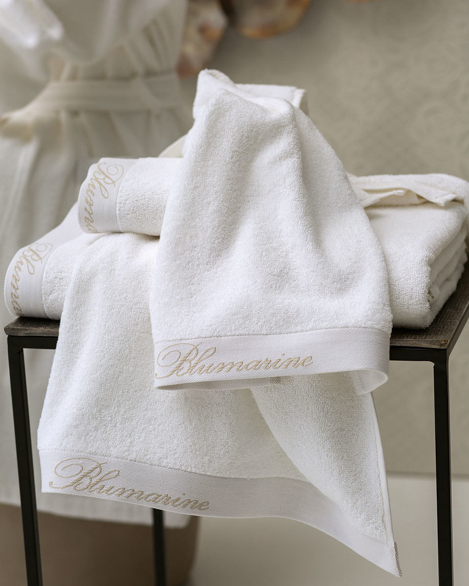 Set asciugamani in spugna viso e ospite Blumarine art Spa + colori Blumarine