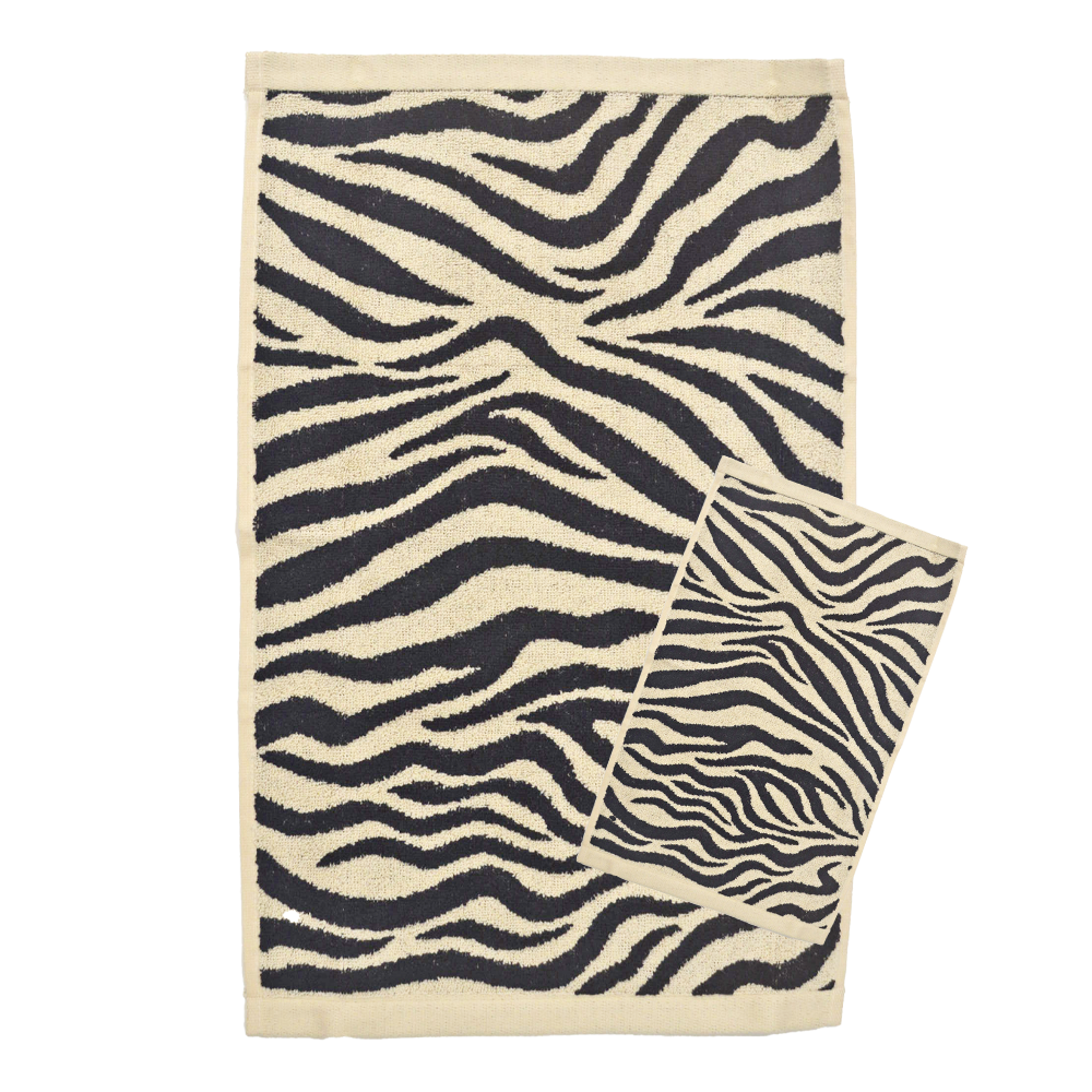 Set Asciugamani 1+1 viso e ospite Wild Lasa Zebra Lasa