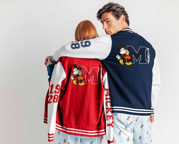 Disney giacca da camera Uomo Donna 67198 67197 Di Maiolo Biancheria