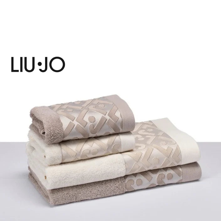 Set asciugamani viso e ospite in spugna NEW LIU JO  + colori Liu Jo