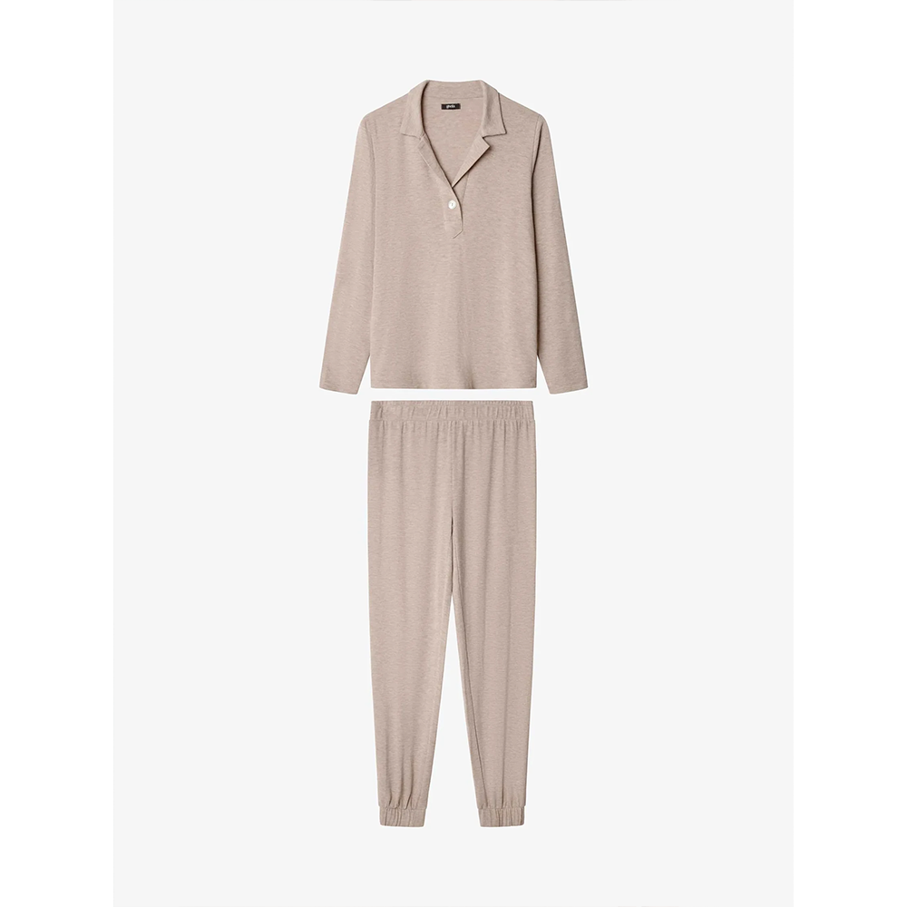 Pigiama invernale Donna Gisela 20433 BEIGE Gisela