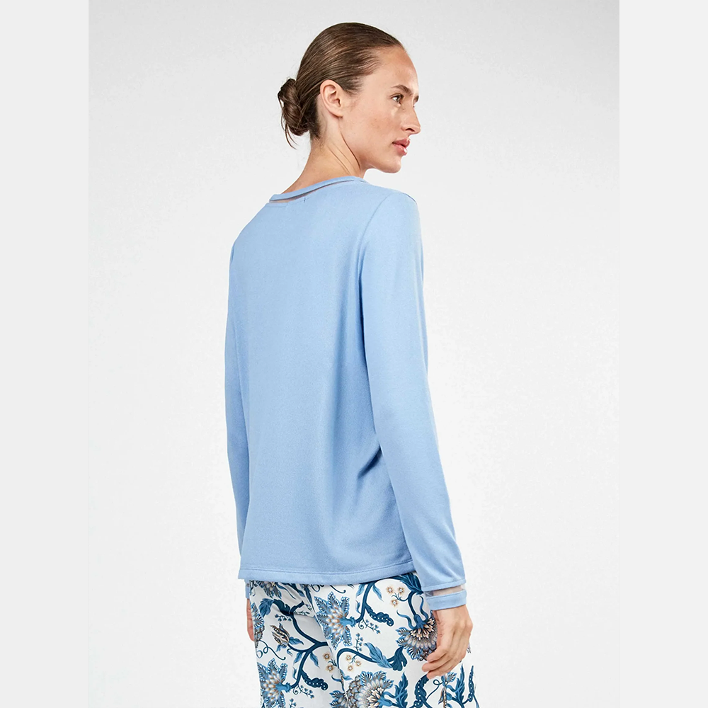 Pigiama invernale Donna Gisela 20440 celeste Gisela