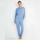 Pigiama invernale Donna Gisela 20441 azzurro Gisela