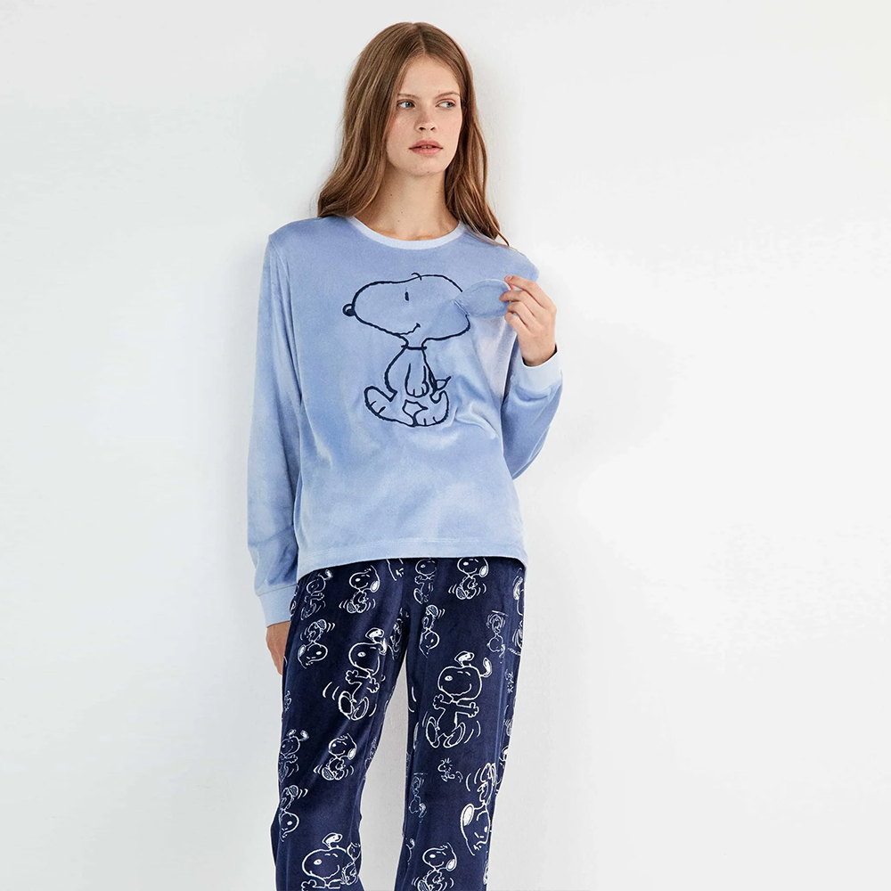 Pigiama Donna invernale Snoopy Gisela 20464 Gisela