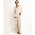 Pigiama Donna invernale velour Admas 63627 beige Admas