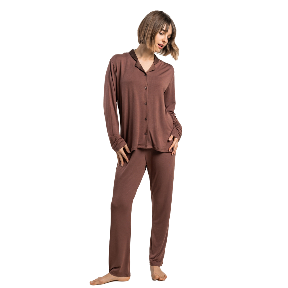 Pigiama Donna invernale Admas 63647 CHOCOLATE Admas