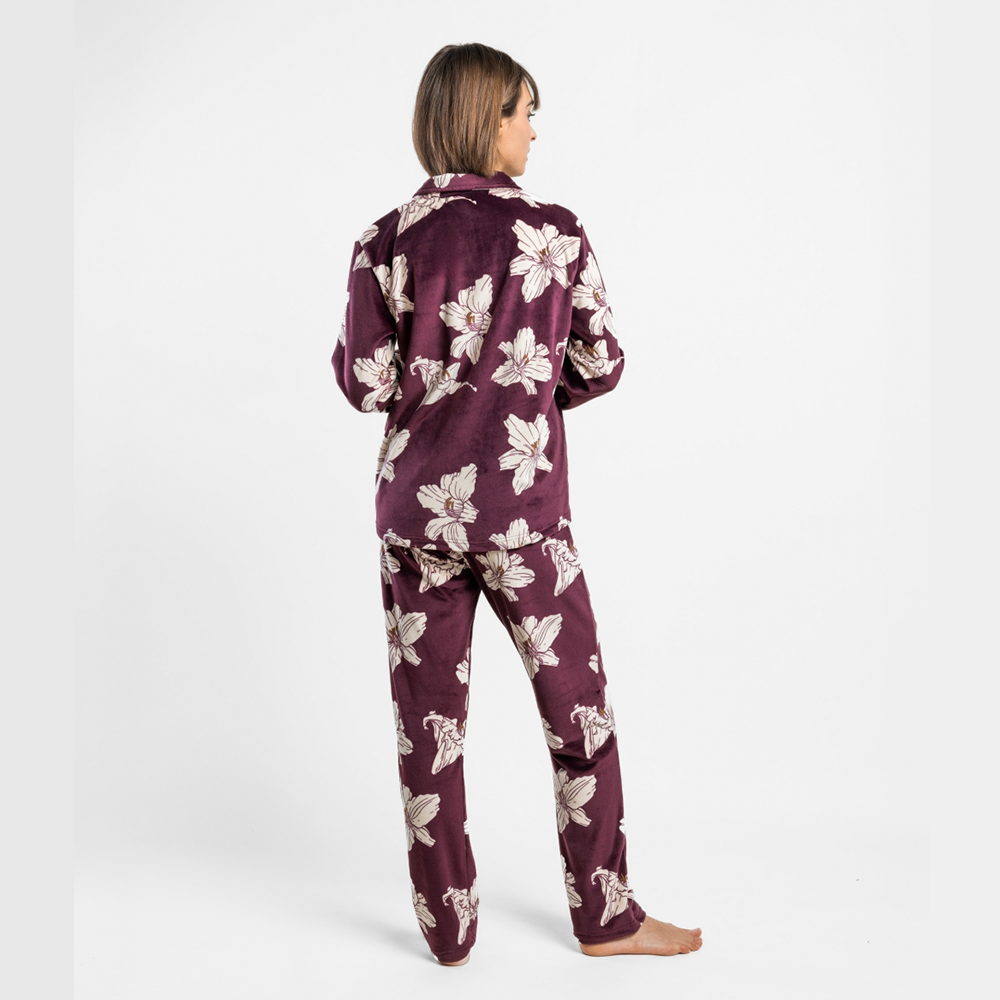 Pigiama Donna invernale velour Admas 64656 Admas