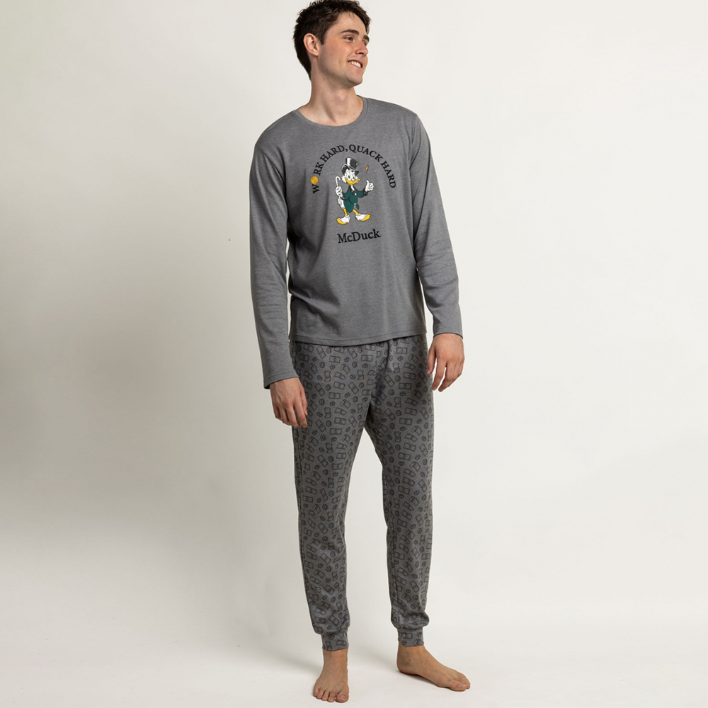 Pigiama Uomo invernale Disney caldo cotone Paperone 64909 Disney