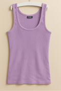Canottiera donna spalla larga in cotone a costine Sublyme 1202 + colori Sublime