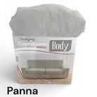 Copridivano Zucchissime Body Elasticizzato Antimacchia panna