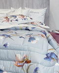 Trapunta piumone matrimoniale Blumarine art Fleurette blu Blumarine
