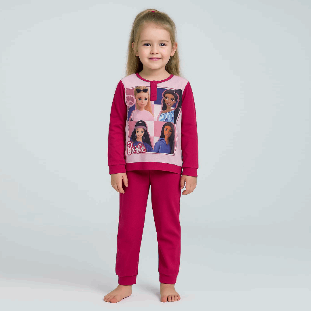 Pigiama bimba invernale barbie 261913 Di Maiolo Biancheria