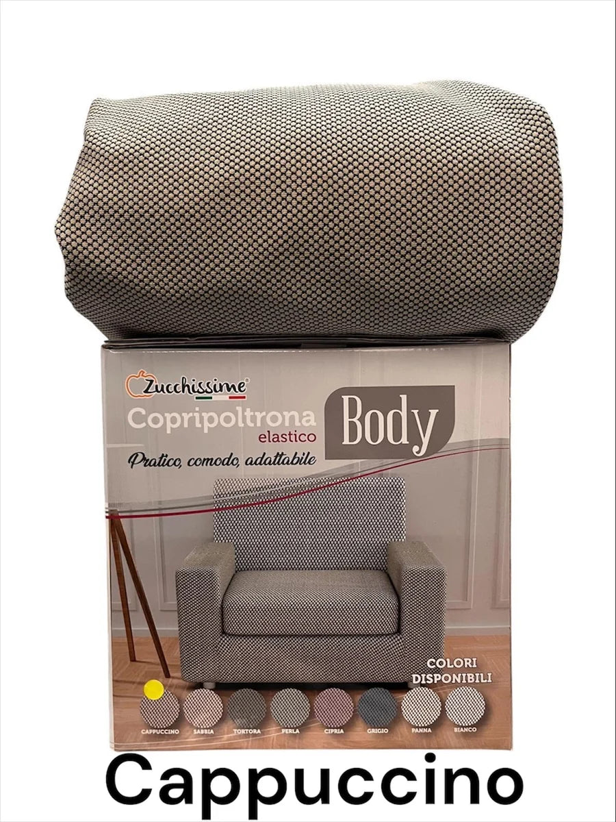 Copridivano Zucchissime Body Elasticizzato Antimacchia Biancaluna