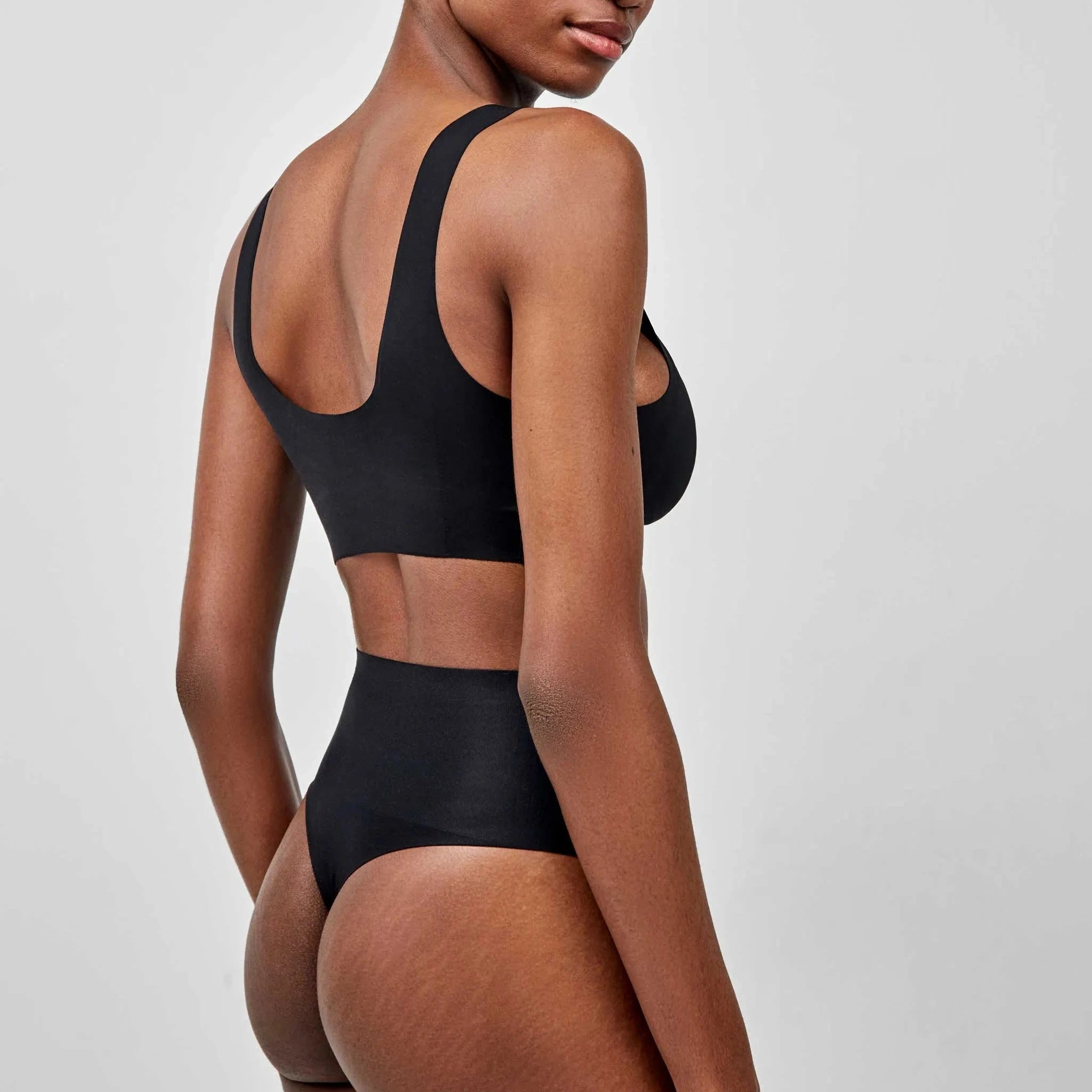 Slip donna Tanga contenitivo gisela 0231 nero