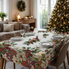 Tovaglia natalizia in cotone stampato 140 x 250 12 posti tiffany  dis 05 0Vingi Vingi