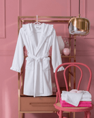 Accappatoio donna in spugna Be Blumarine art Morena col Bianco Blumarine