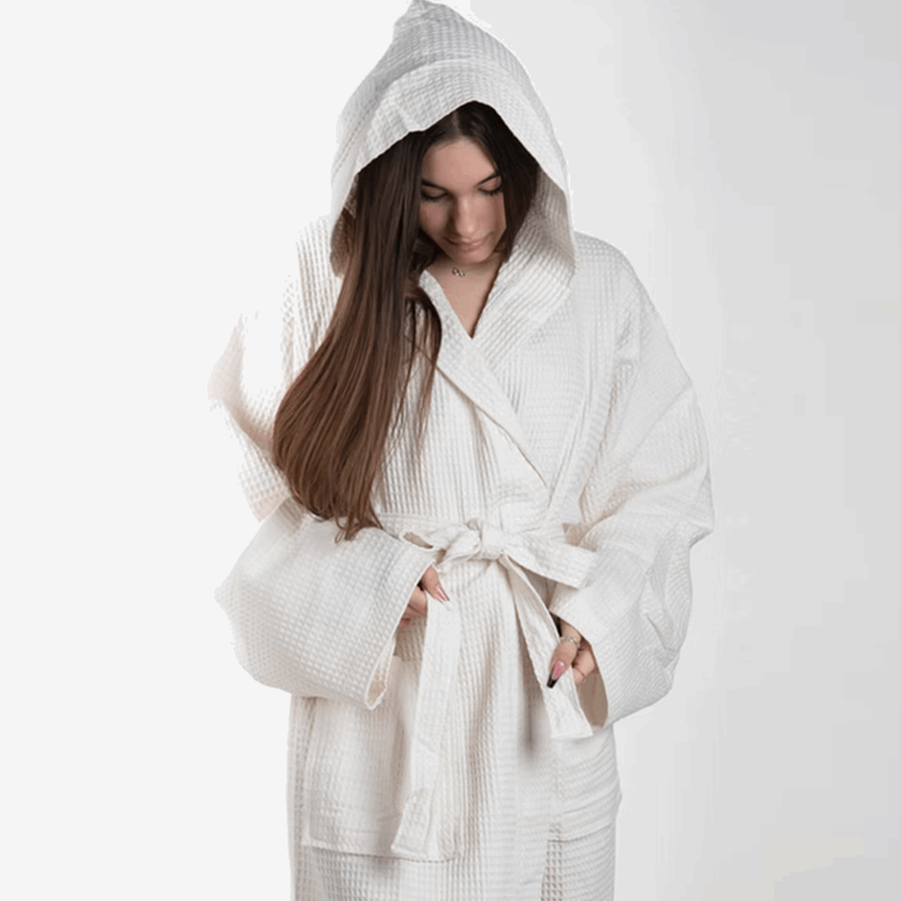 Accappatoio uomo donna nido d ape art Martina di Rebecca Home Rebecca Home