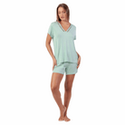 Admas Pigiama estivo Donna art 64108 verde Admas