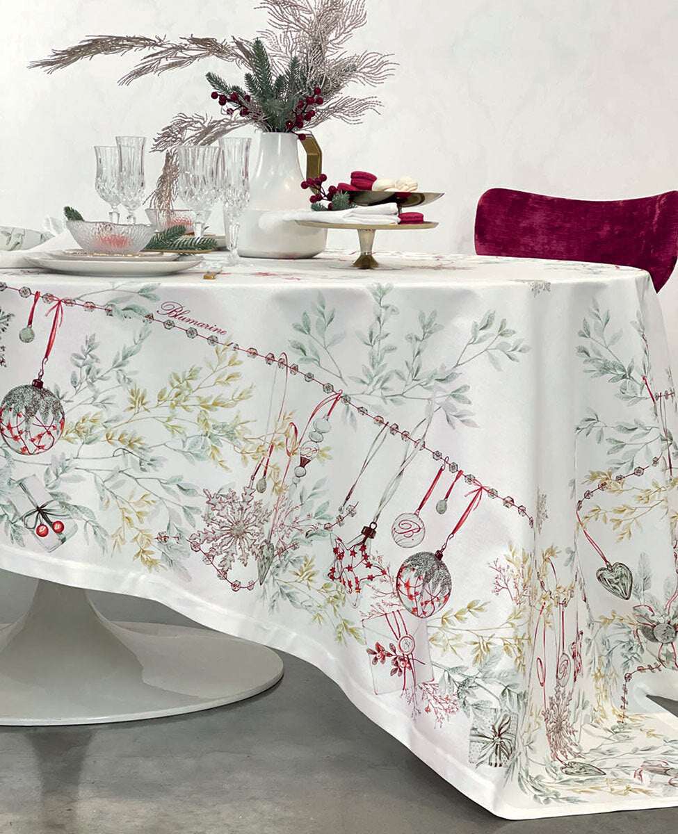 Blumarine Tovaglia natalizia  art Bianco Natale 170 x 270 Blumarine