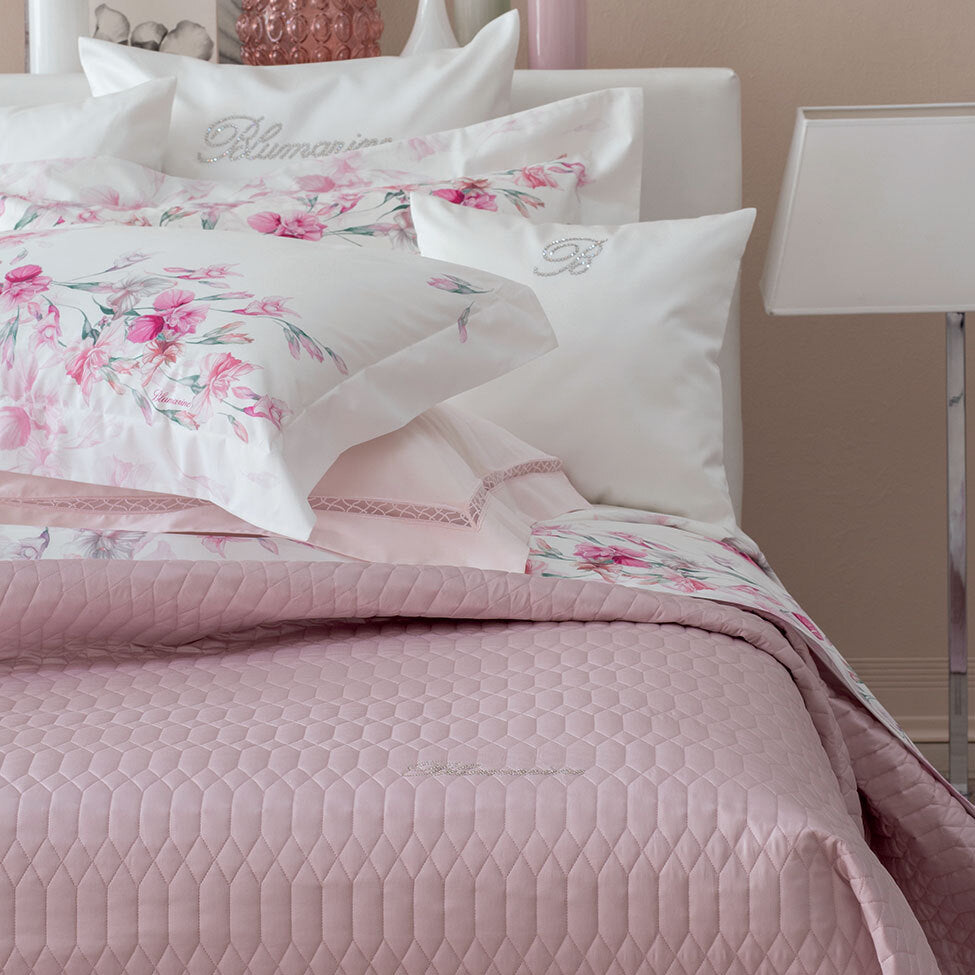 Blumarine double quilted bedspread Iris + colours