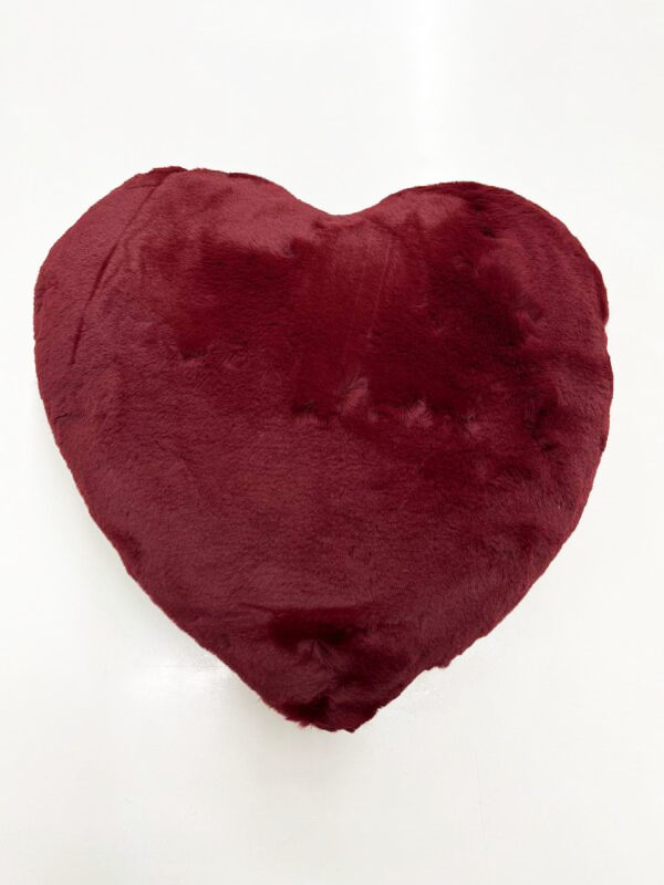Cuscino arredo cuore in ecopelliccia Maryplaid +colori