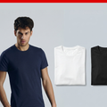 T-shirt maglia girocollo Uomo caldo cotone Kissimo WM 400 Kissimo Biancaluna