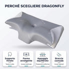 Guanciale anatomico in memory foam alto comfort Dragonfly Niucci Niucci