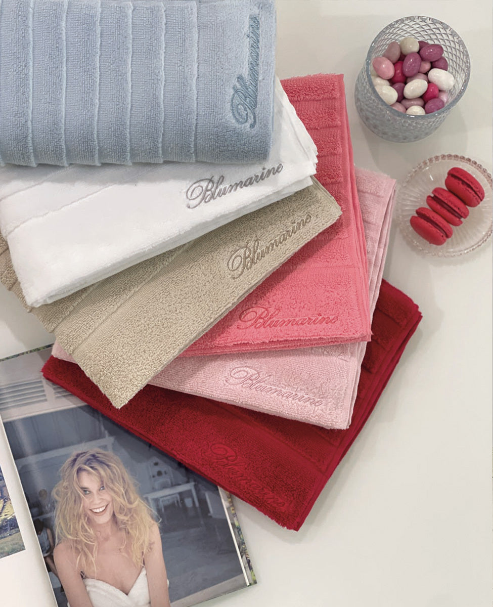 Set asciugamani in spugna viso e ospite Blumarine art mademoiselle