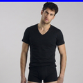 T-shirt maglia scollo a V Uomo in cotone Kissimo WM 112 Kissimo Biancaluna